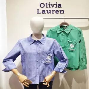 [올리비아로렌]여성 패치 포켓 카라 긴팔 셔츠 vocnl5s2111 ECJ