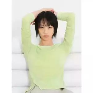 [매장정품] 8SECONDS 에잇세컨즈 사이드 장식 긴팔 티셔츠 라이트 그린