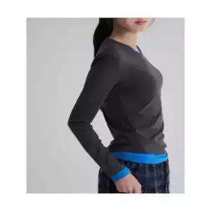 [매장정품] 8SECONDS 에잇세컨즈 배색 긴팔 티셔츠 애쉬