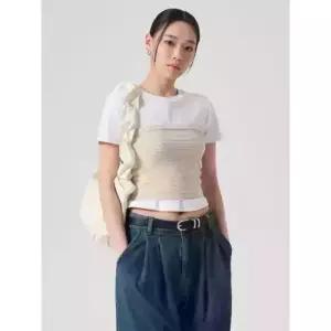 [매장정품] 8SECONDS 에잇세컨즈 조직감 니트 뷔스티에 베이지 (114351CY3A)