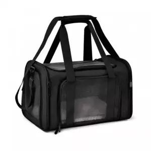 bns 코코페토 블랙 강아지 고양이 이동 가방 슬링백 이동장 케이지 켄넬 캐리어 케이지 산책 백