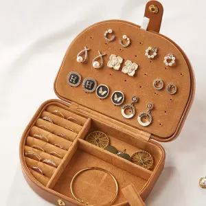J2K 가죽 액세서리 보관함 주얼리 반지 팔찌 목걸이 수납함 케이스 화장대 정리