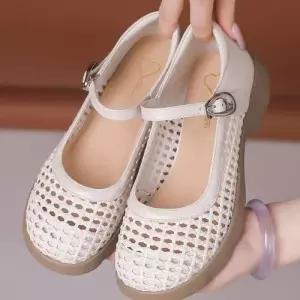 여사친 하계 단화 펀칭 통굽 슈즈 프렌치 펌프스 스틸레토 스트랩 메리제인 힐 admr2