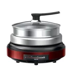 키친아트 올인원 3단 스테인레스 멀티쿠커 전기찜기 전기냄비 4L 찜판 + 쿠킹팬 + 그릴팬 KM-A01XP