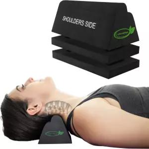 루미아 웰니스 경추 직교 견인 블록 단단함 척추 및 목 정렬 장치 스트레칭기