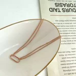 라운드 민자 스틱 두줄 팔찌14k옐로우골드18cm