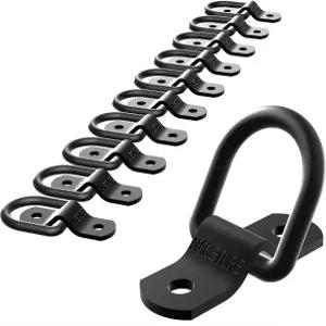 오토바이 타이 다운 앵커 후크 헤비 듀티 합금 스틸 10 팩 - 트럭 캠핑카 트레일러 침대 스트랩 링