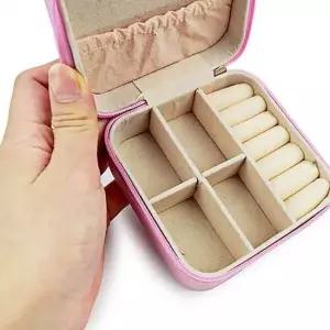 핑크 액세서리보관함 반지케이스 악세사리트레이 보석함 목걸이함 반지케이스
