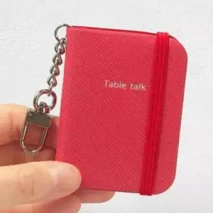 [JED] 차 가죽 키링 백참 핸드폰 테이블토크 가방 미니 키홀더 인조 파우치 노트