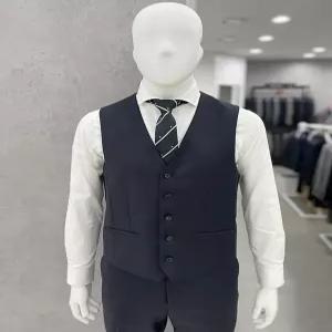 [트루젠]남성 베이직핏 울 혼방 네이비 기본 정장 베스트 양복 정장 조끼 베스트_JK