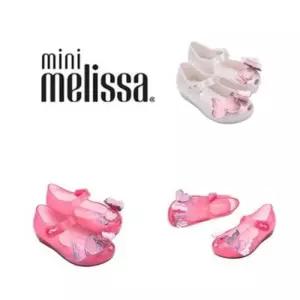 [백화점상품] 미니멜리사 여아 플랫슈즈 울트라걸 플라이 나비장식 향기 젤리슈즈