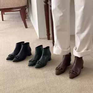 [오너클랜]인기상품 미들힐 봄여자신발 부츠 신상 여성화 부티 가을 워커 [WFKV8RF_260414]