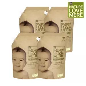 네이쳐러브메레 아기세탁세제 리필 1.3L 2팩+2팩, 총 4팩