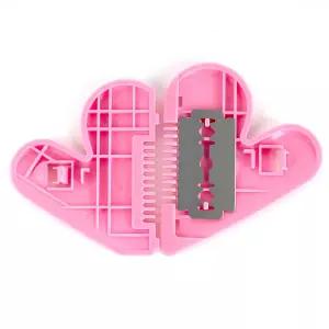 미용 관리용 다용도 제모 헤어 정리 빗 하트형