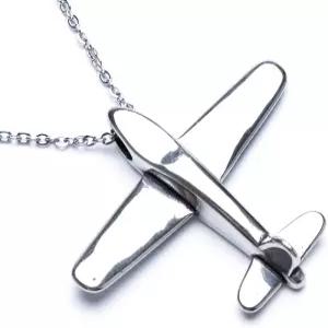 패너리 수 스테레오스코픽 항공기 모델 맞춤형 목걸이 각인 이름 펜던트 파일럿 선물 조각 없음