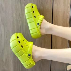 와이드 통굽 EVA 슬리퍼 여름 신발 리퍼 사무실실내화 가벼운신발 실내화 여자 샌들 사무실 굽높은