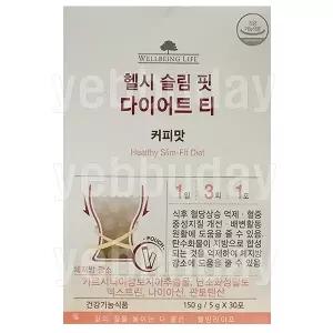 코리아나 웰빙라이프 헬시 슬림 핏 다이어트 티 - 커피맛