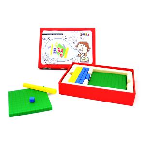 [조이매스] 수모형 교구플라스틱 3색 44막대 / Base Ten