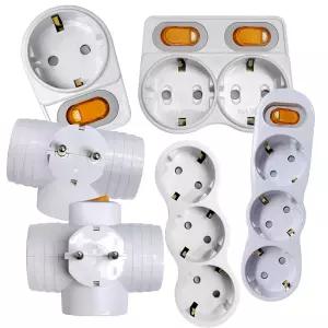 국산 멀티탭 콘센트 1구 2구 3구 T자 L자 일자 스위치형 일반형