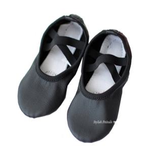 기본검정가죽 유아 아동 어린이 여아 키즈 발레슈즈