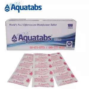 소독제 아쿠아탭스(100정) 167mg (유통기한 exp 2030년03월)