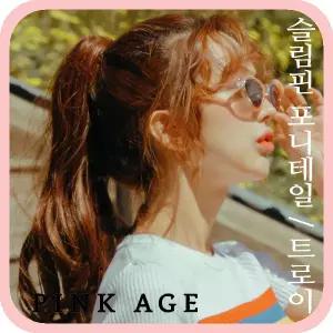 [핑크에이지]트로이/슬림핀 포니테일/포니즈테일/가발