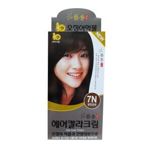 [예향] 헤어 칼라크림(오징어먹물) 7N 밝은갈색