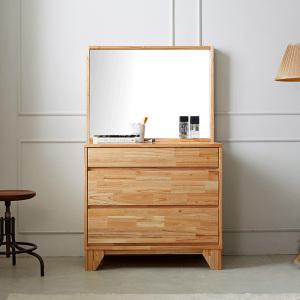 나무뜰 보노 참죽 원목 3단 화장대 FMF053C