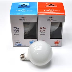 루미앤 플리커프리 올빔 10W 고품질 LED 볼램프 확산배광 OMNI DC 볼전구