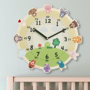 아이방 자작나무 교육용 무소음 벽시계 10종