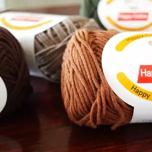 해피코튼 뜨개실 9+1개덤 면혼방 인형실 블랭킷 소품 코바늘실 손뜨개 프랜즈얀