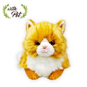 위더펫 리얼 동물 페르시안친칠라 브라운 고양이 인형