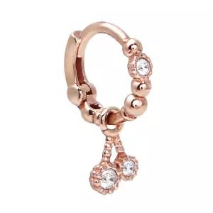 14K GOLD 체리 원터치 미니 링 금 피어싱 귀찌 한쪽