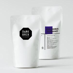 다크브릭스 원두커피 콜롬비아 수프리모 1Kg