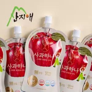 산지애 사과원액주스60팩 (사과즙, 착즙, NFC)