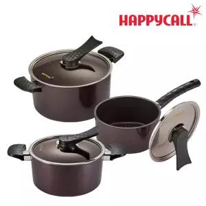 [본사직영] HC해피콜 다이아몬드 IH 냄비 3종 세트(한18/양20/곰24)