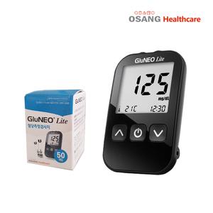 글루네오라이트 혈당계+시험지200매+침200개+솜200매