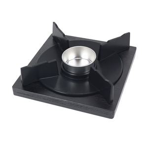 일회용 알콜,고체연료,사각화로 블랙 우드워머 세트