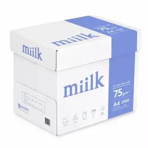 Miilk A4용지 75g 1박스(2500매) 밀크