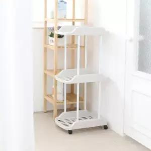 창신리빙 다용도 빨래바구니 선반3단(이동식)
