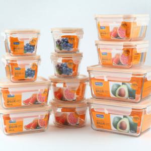 글라스락 유리 밀폐용기 모음전 직사각 정사각 원형 이유식 반찬통 반찬 보관용기 소스통