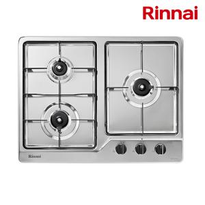 [린나이] 빌트인 3구 스테인레스 상판 가스레인지 RBR-S3203D 건전지 교체형