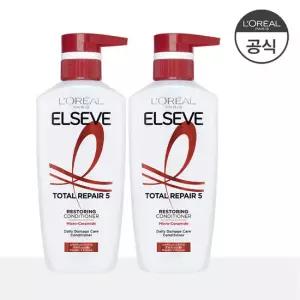 [로레알] [2개] 토탈리페어5 컨디셔너 375ml(+증정 BR 샴푸 100ml)