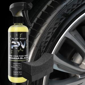 플레이왁스 playwax 바나나블랙 타이어광택제 500ml 무광 스프레이타입 광택보호제 왁스