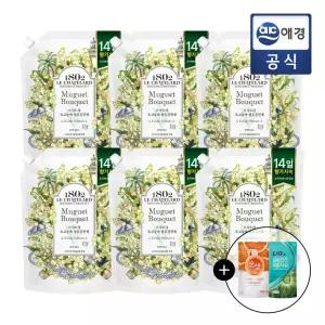 [르샤트라1802]르샤트라 생화향기 고농축 섬유유연제 뮤게부케 1.6L x 6개