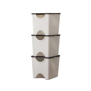 플라팜 에코홀릭 분리수거함, 화이트, 30L, 3개