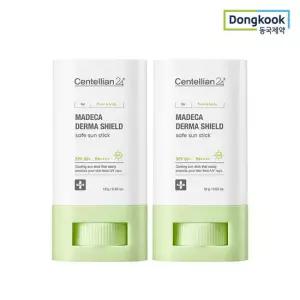 센텔리안24 마데카 더마쉴드 세이프 선스틱 18g (SPF50+) 2개 쿨링 자외선차단 진정 비건인증 프루프 ALL