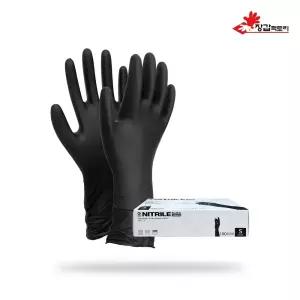 G클럽 니트릴 장갑 블랙 12인치 100매 식품용 요리용 식품용인증 긴손목