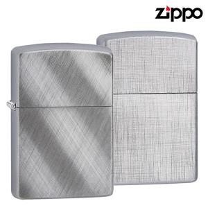 [ZIPPO] 지포 라이터 CLASSIC DIAGONAL, LINEN WEAVE