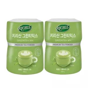 동서 리치스 지리산 그린티 믹스 550g X 2개 분말 가루 녹차